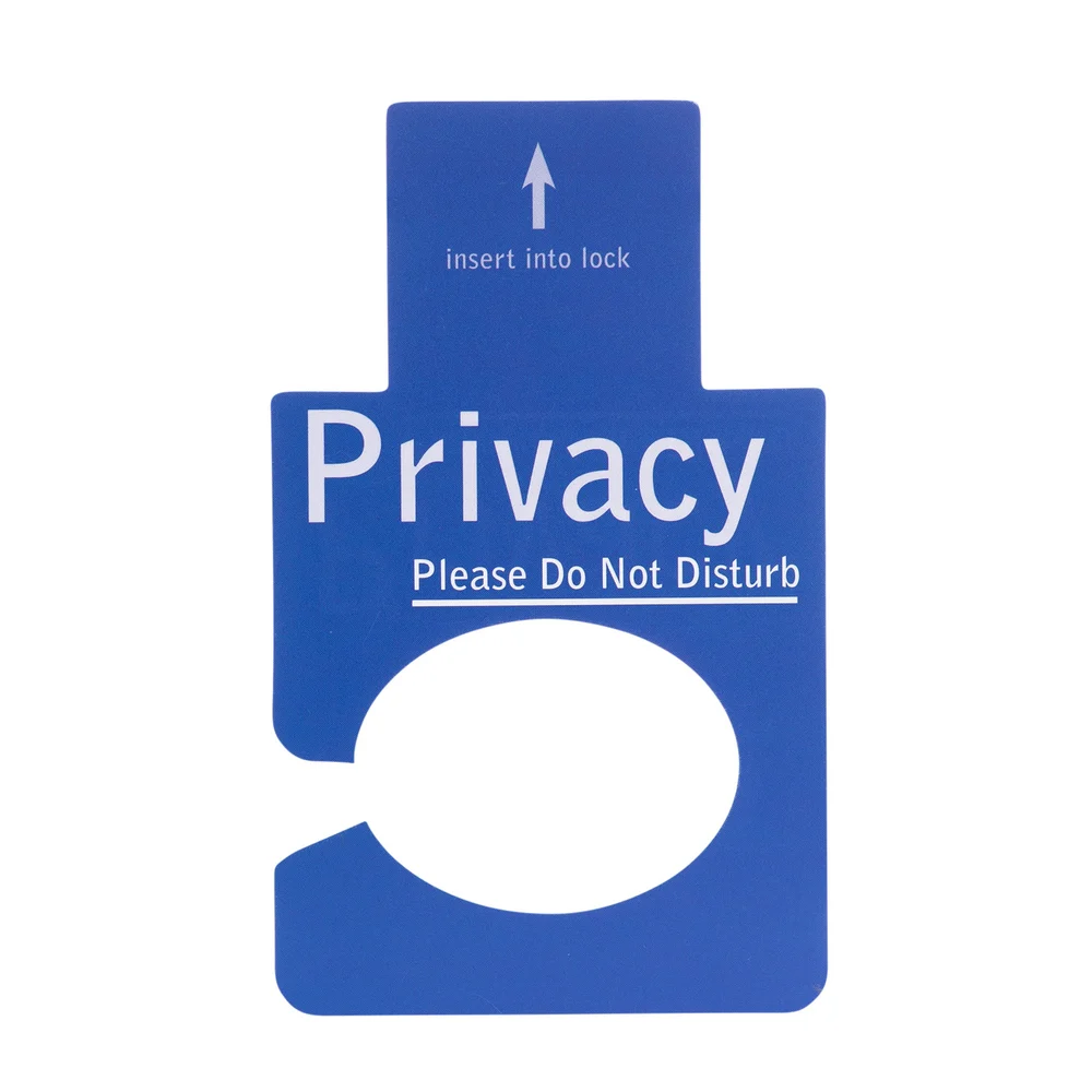 Registry Electronic Lock Do Not Disturb Sign, Navy, 2.63" x 4.38", 100/Pack