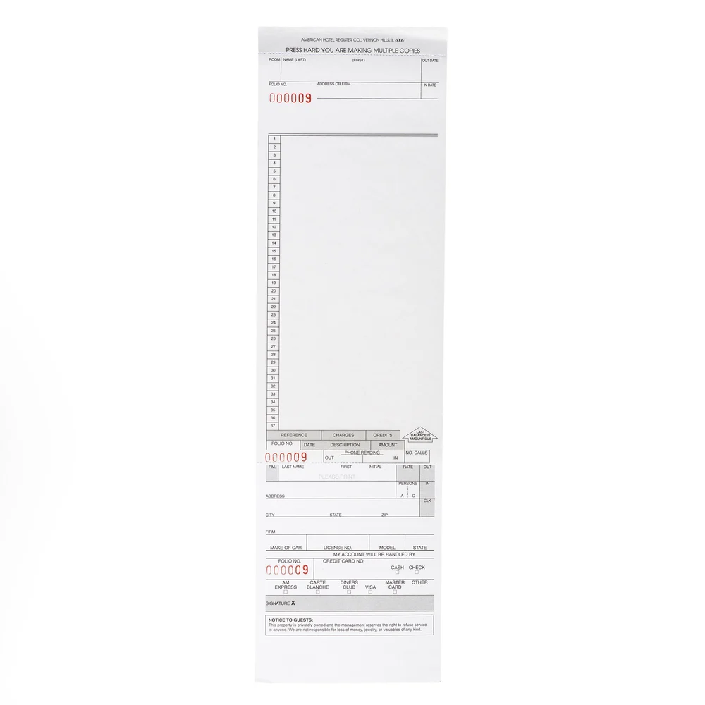 Registry 2-Part Folio, 1000/Pack