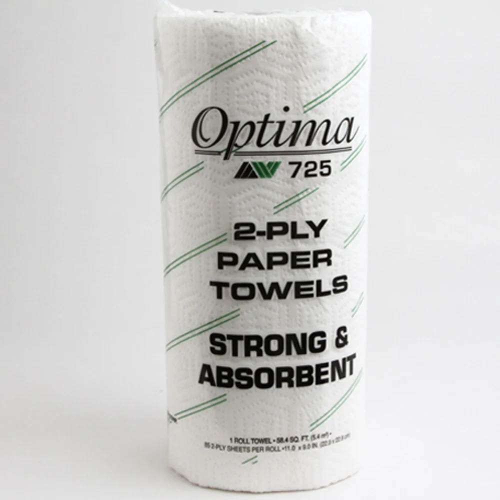 Allied West Optima 2-Ply Kitchen Paper Towel Roll, 30/Case