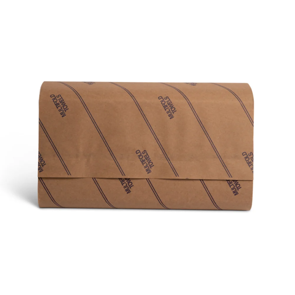 Allied West Multifold 1-Ply Paper Towels, 250/Pack, 16/Case thumbnail 2