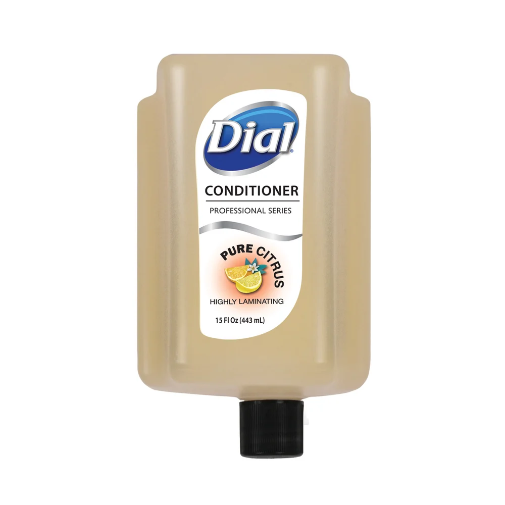 Dial Radiant Citrus Conditioner, Refill Cartridge for Versa Dispenser, 15 Oz. 6/Cs