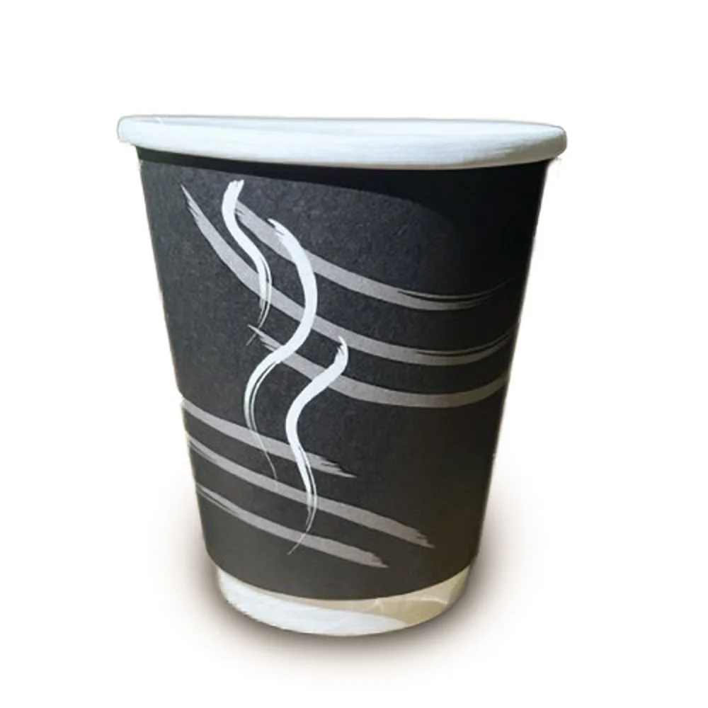 Double Wall Hot Cup, Paper, Wrapped, 9 Oz., 900/Cs