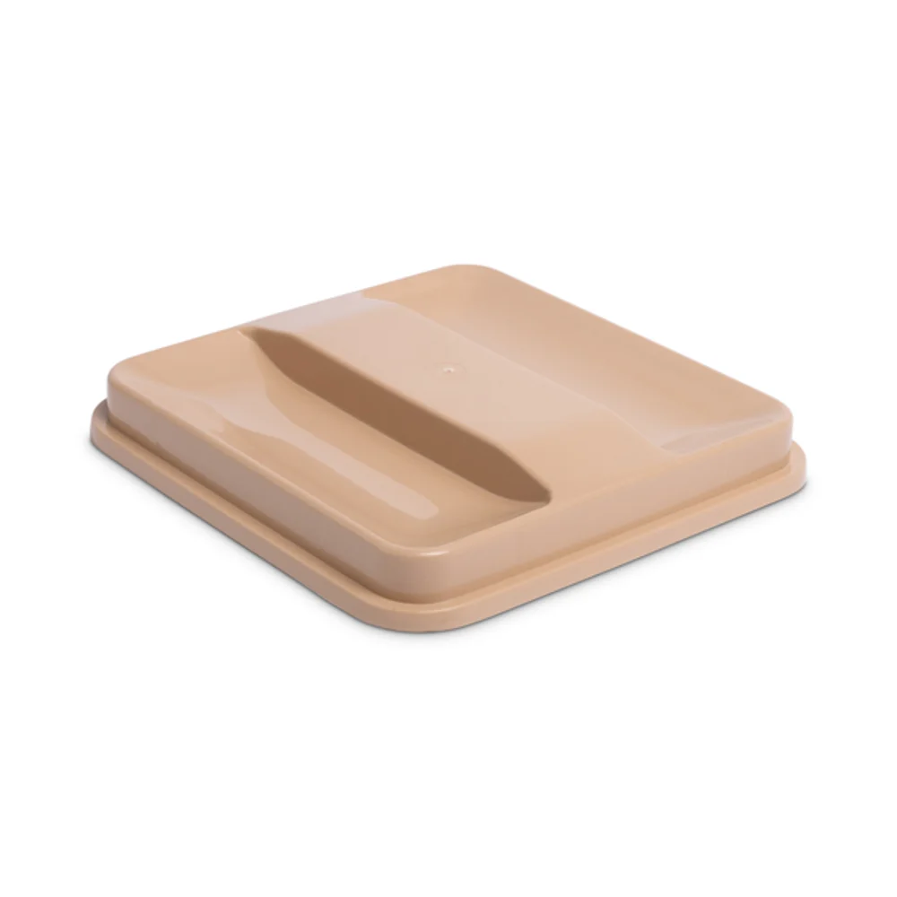 Ice Bucket Lid for 3 Qt., Square, Beige, 72/Case thumbnail 3