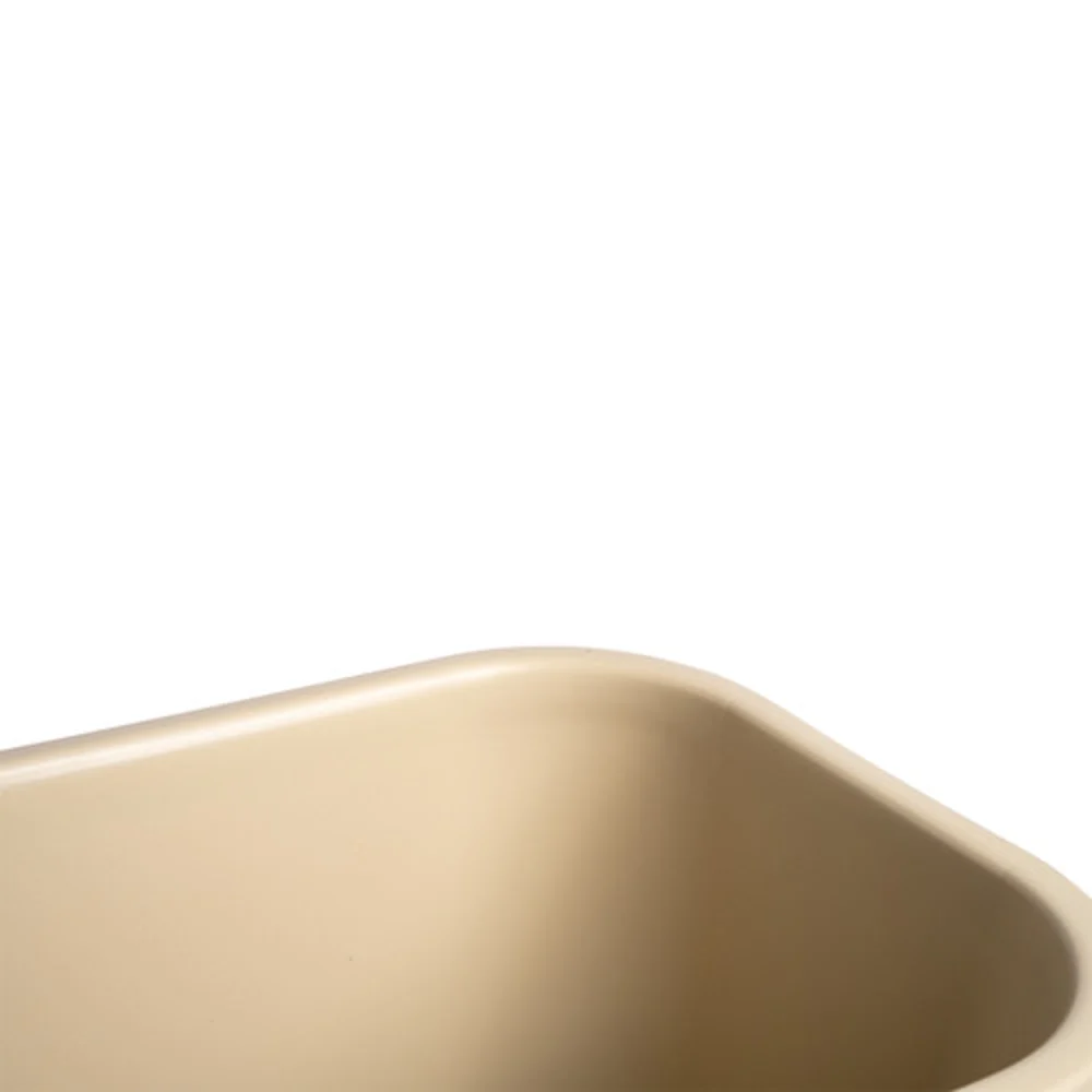 Wastebasket, 28 Qt., 14.25" x 10.5" x 15", Beige thumbnail 4