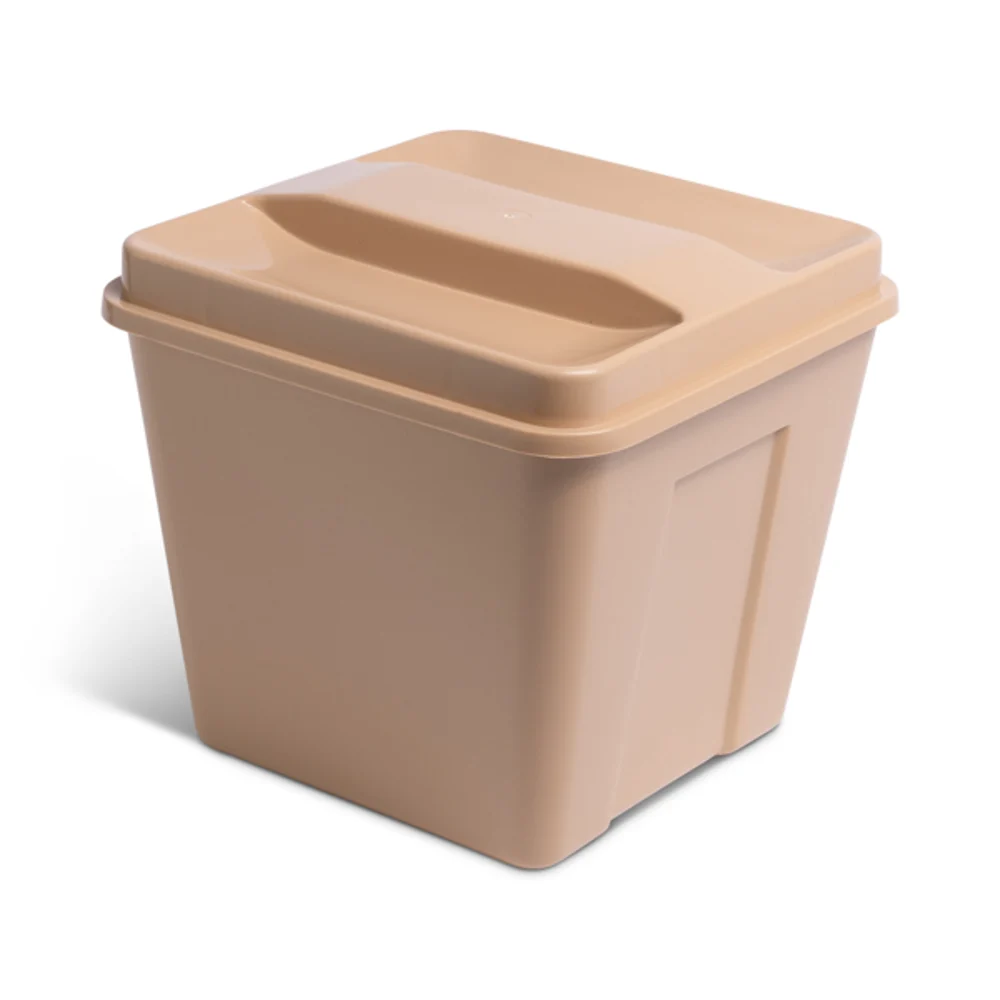 Ice Bucket, Square, Beige, 3Qt, 6.75" x 6.75" x 5", 72/Case thumbnail 3