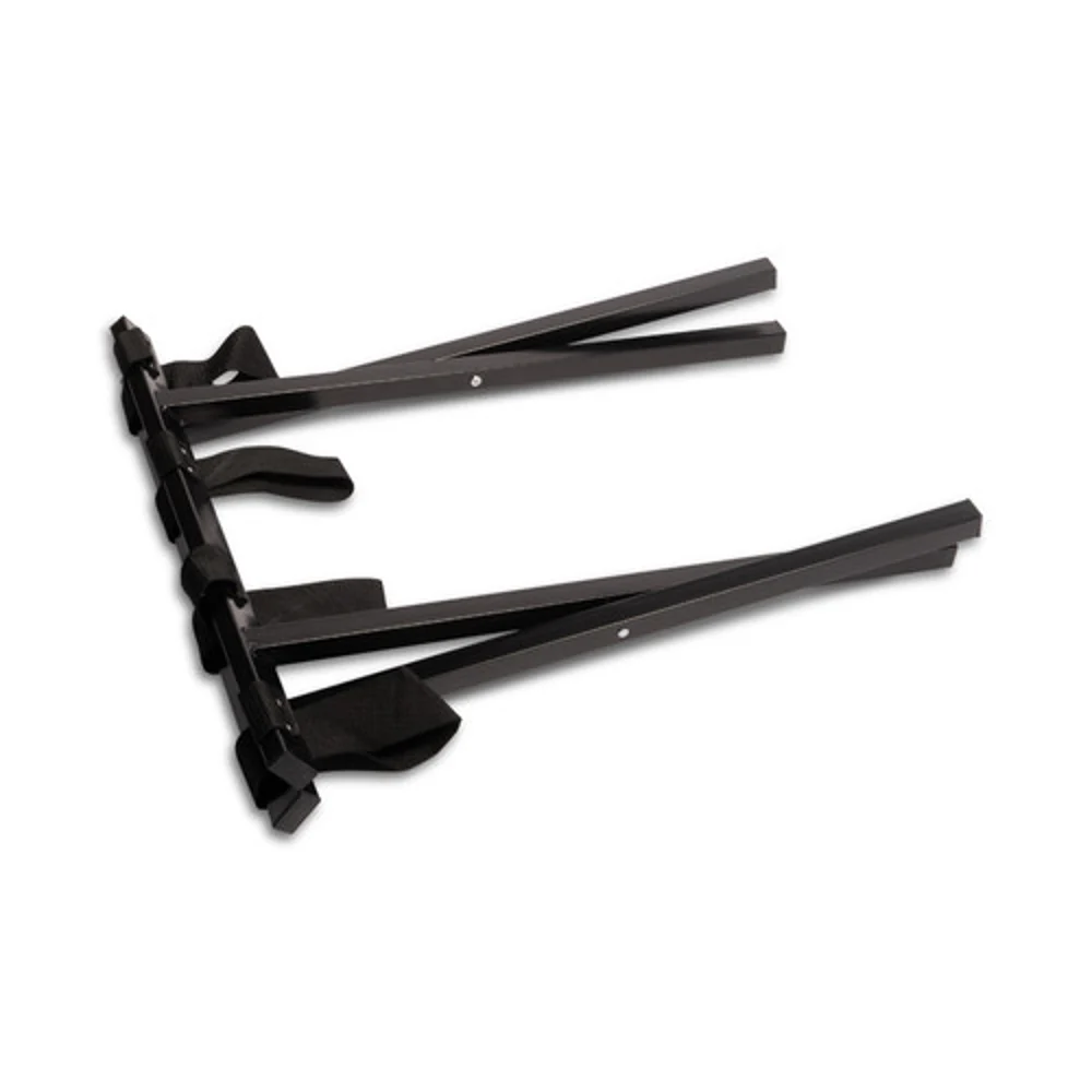 Metal Luggage Rack, 25.20"W x 16.50"L x 20"H, Black Straps With Black Frame thumbnail 4