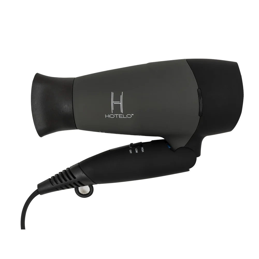 Hotelo Hand Held Hair Dryer, Foldable, 1875 Watts, Black thumbnail 2