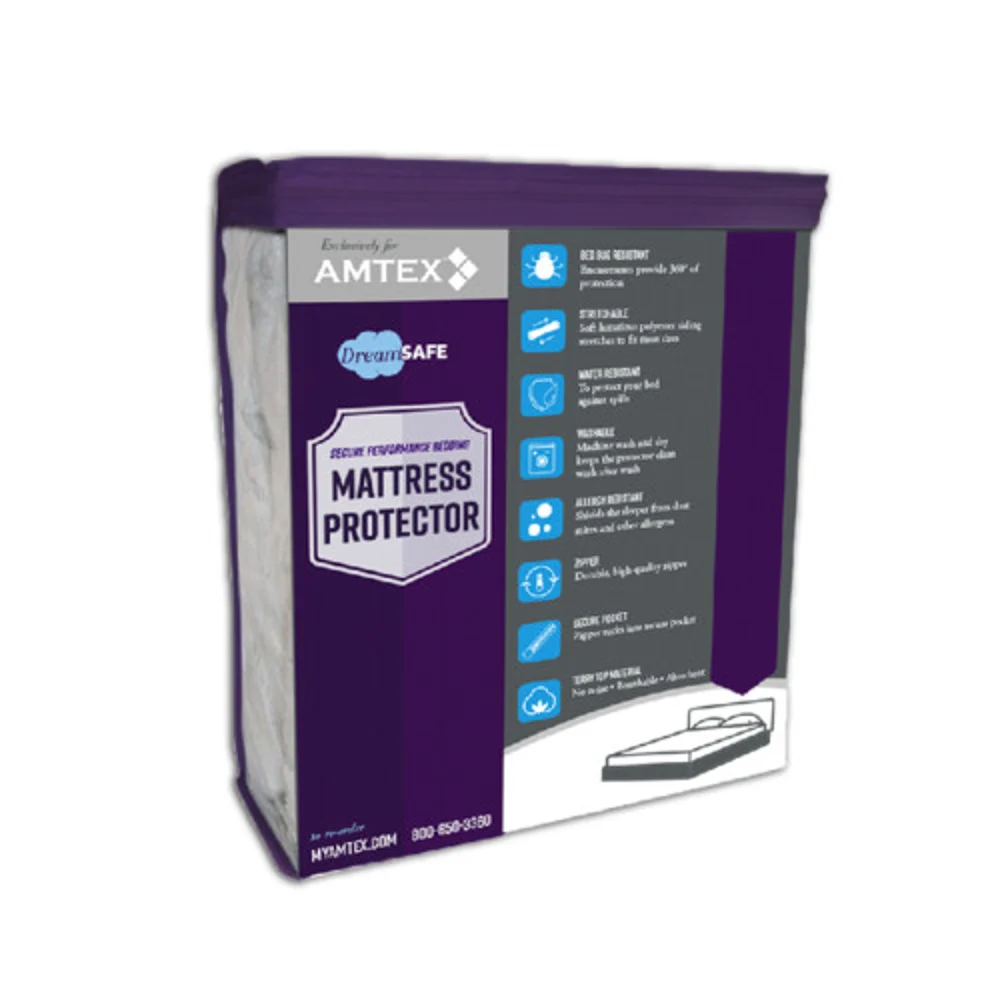 Dream Safe 10.5" Deep Zippered Mattress Encasement, 54" x 80" x 10.5", Full XL