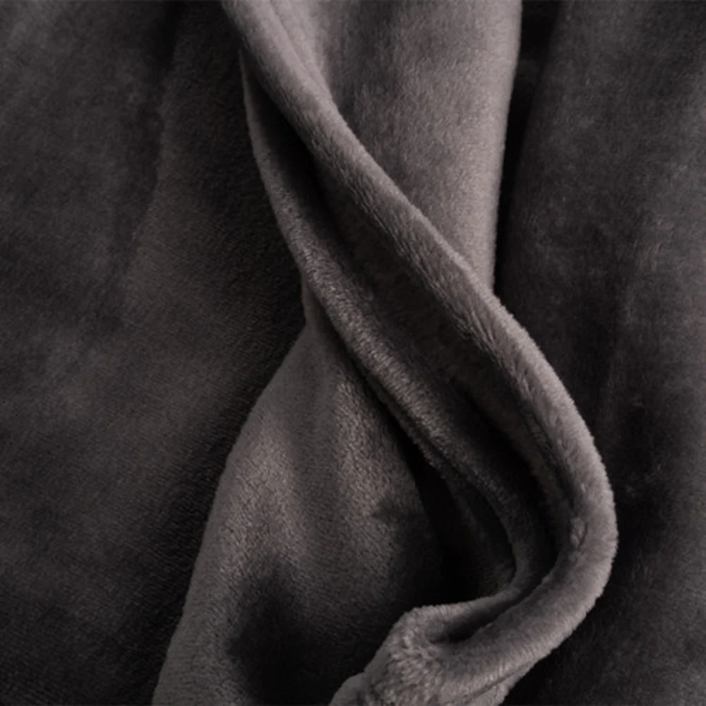 Suite Rest Supersoft Blanket, Twin/Full, 72" X 90", Charcoal thumbnail 3
