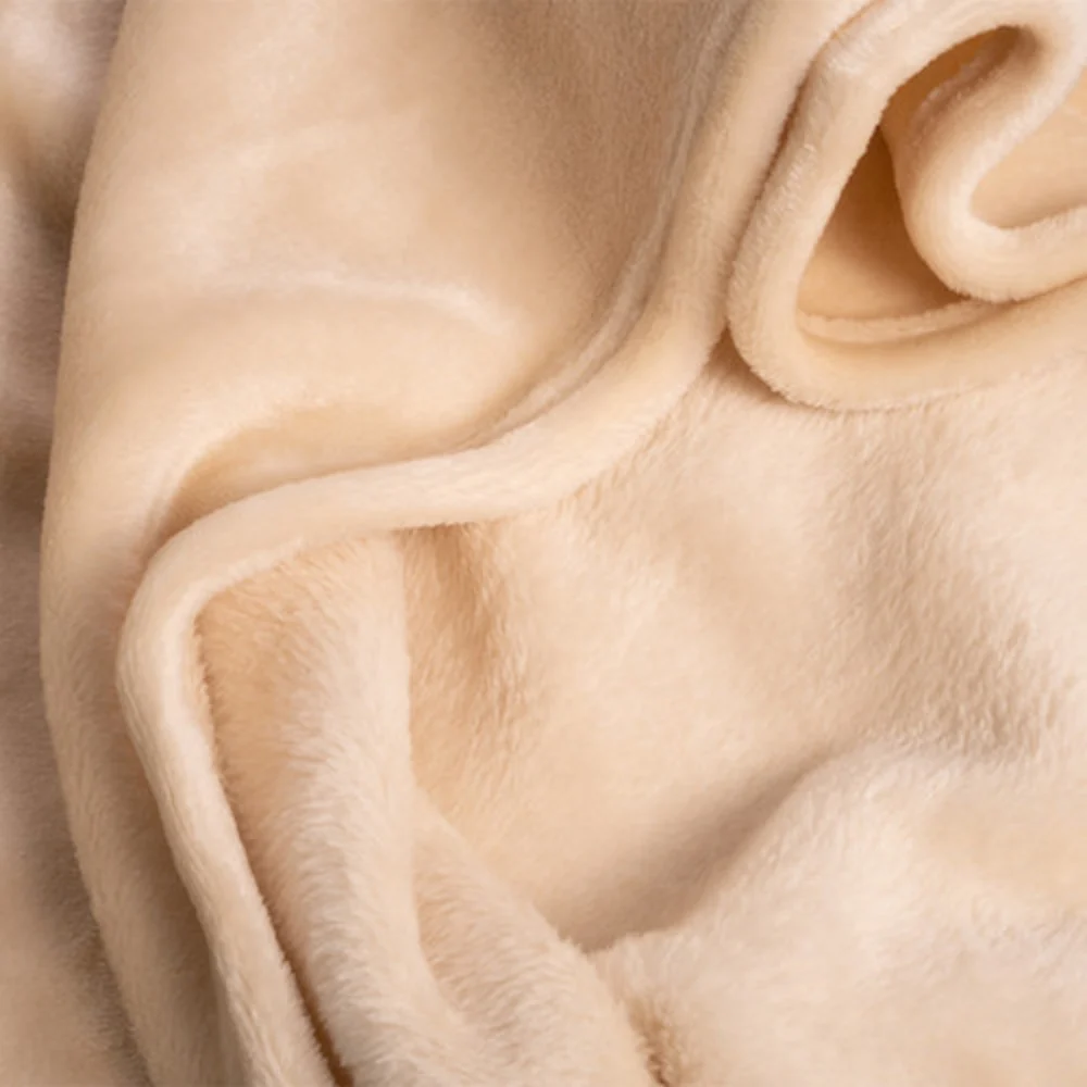 Suite Rest Supersoft Blanket, Queen, 90" X 90" Ivory Beige thumbnail 3