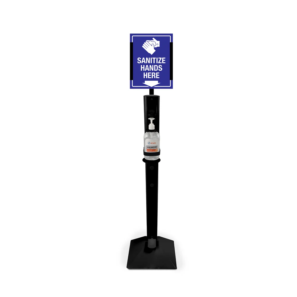 Sanitizer Stand Black, Touchless Foot Pe