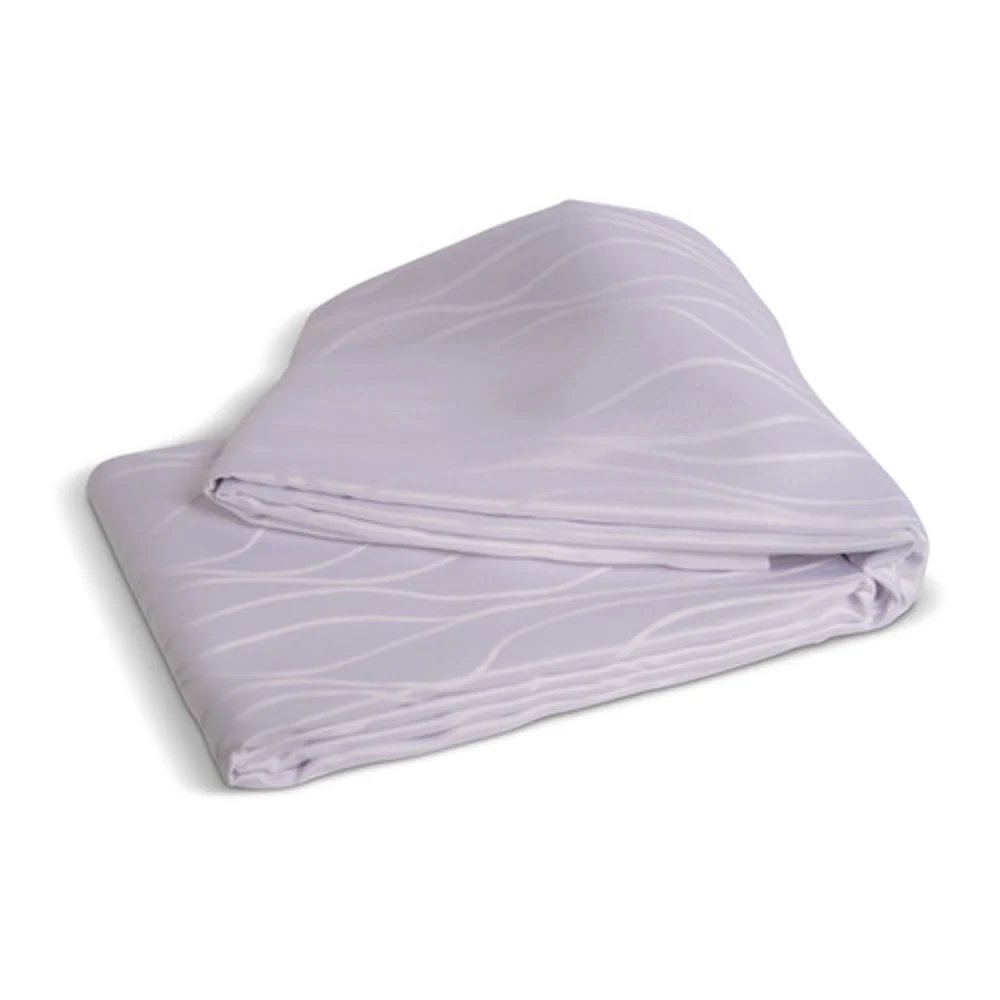 Suite Rest Wave Decorative Top Sheet, Full, 85" x 110" , White thumbnail 2