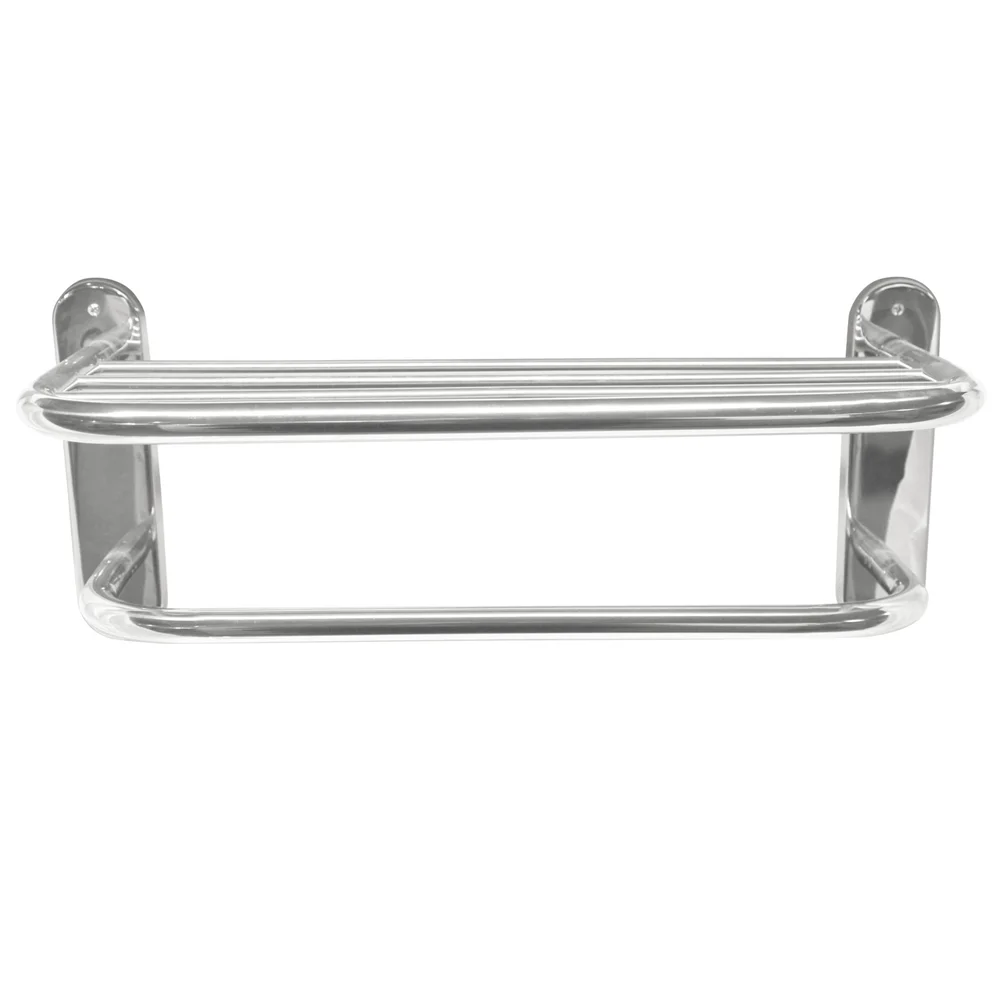 BathSmart Towel Shelf with Towel Bar, 18" Wide Stainless Steel Wall-Mounted thumbnail 2