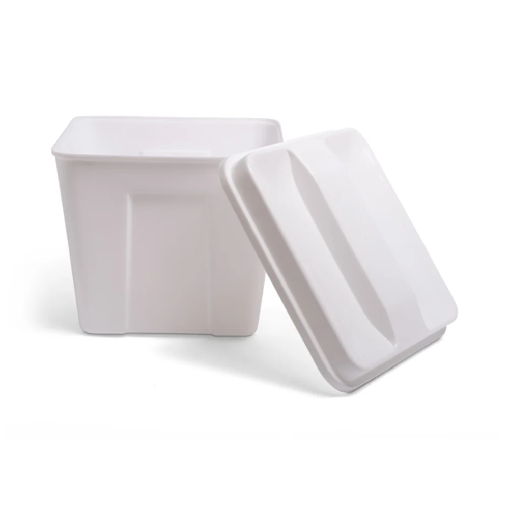 Ice Bucket, Square, White, 3Qt, 6.75" x 6.75" x 5", 72/Case thumbnail 3