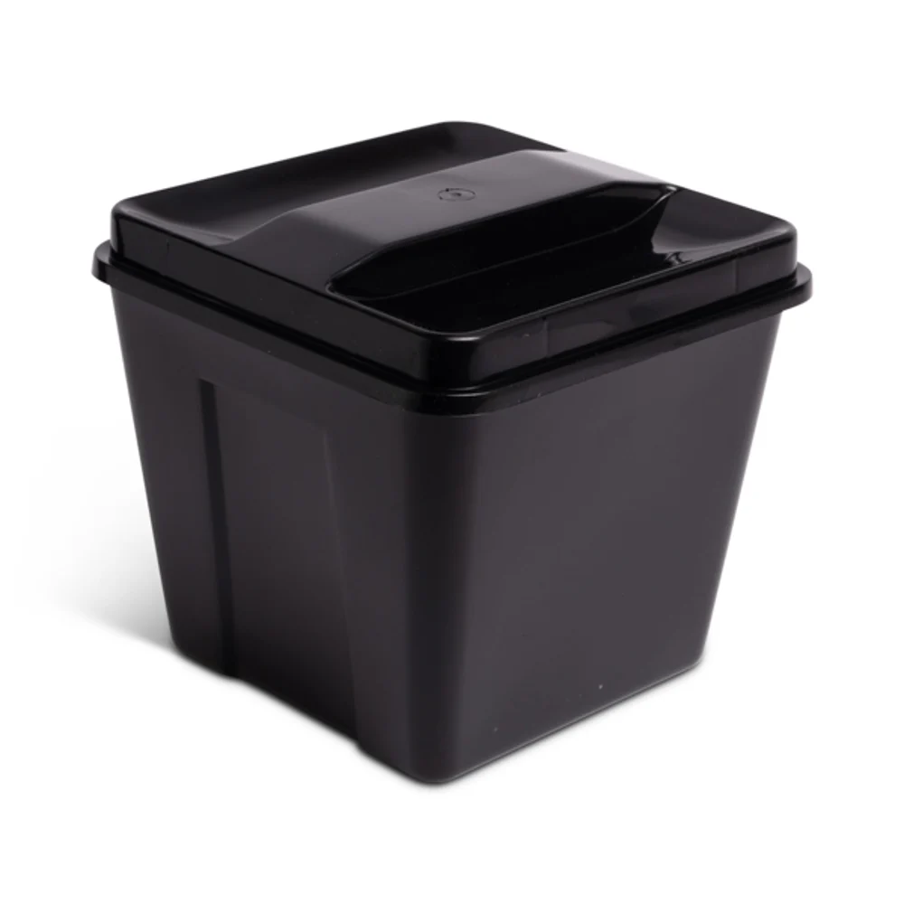 Ice Bucket, Square, Black, 3Qt, 6.75" x 6.75" x 5", 72/Case thumbnail 2