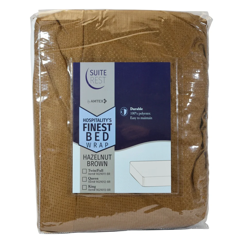 Suite Rest Easy Fit Box Spring Cover, Full XL, Hazelnut