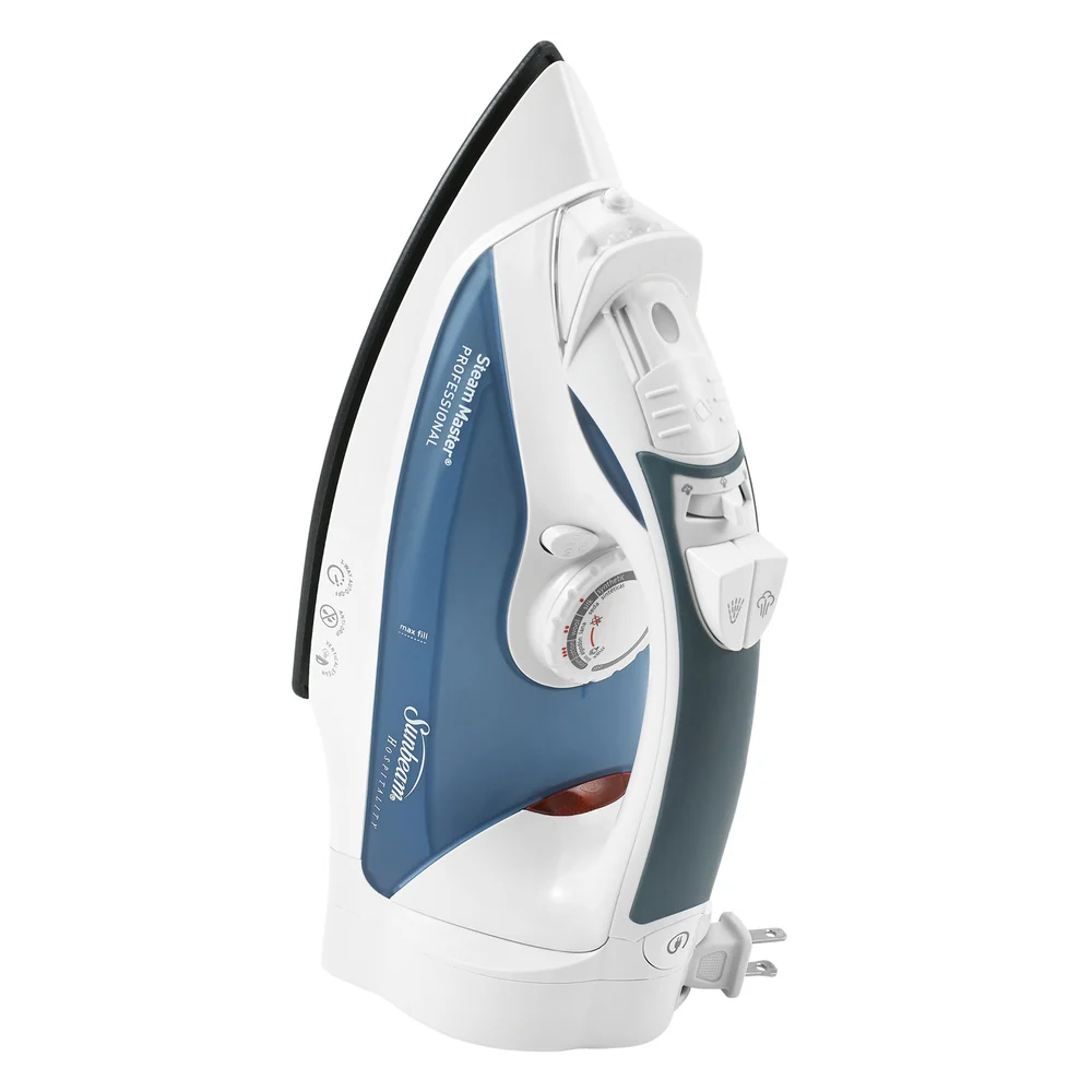 Sunbeam Steam Master Full Size Iron, Retractable Cord, White thumbnail 2