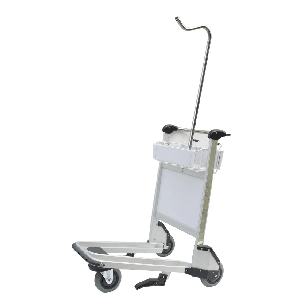 Registry Nesting Airport Trolley with Garment Hook, 38.4" x 26.2" x 68"
