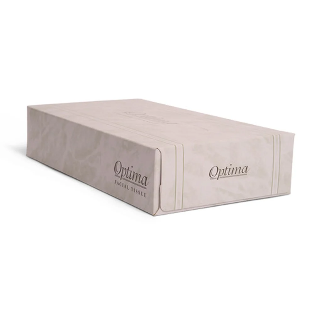 Allied West Optima 2-Ply Facial Tissue, Flat Box, 30 Boxes Per Case thumbnail 2