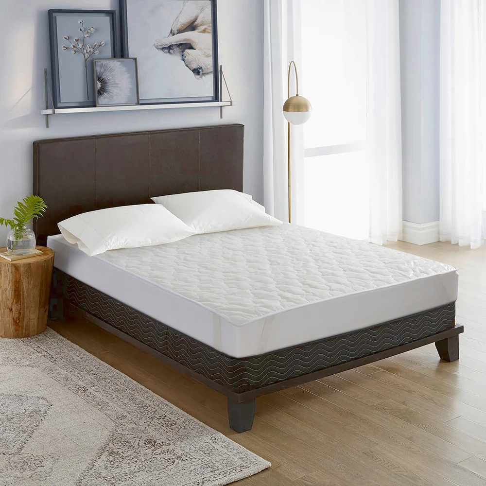 Registry Economy 3 oz Mattress Pad With Anchor Band, QUEEN