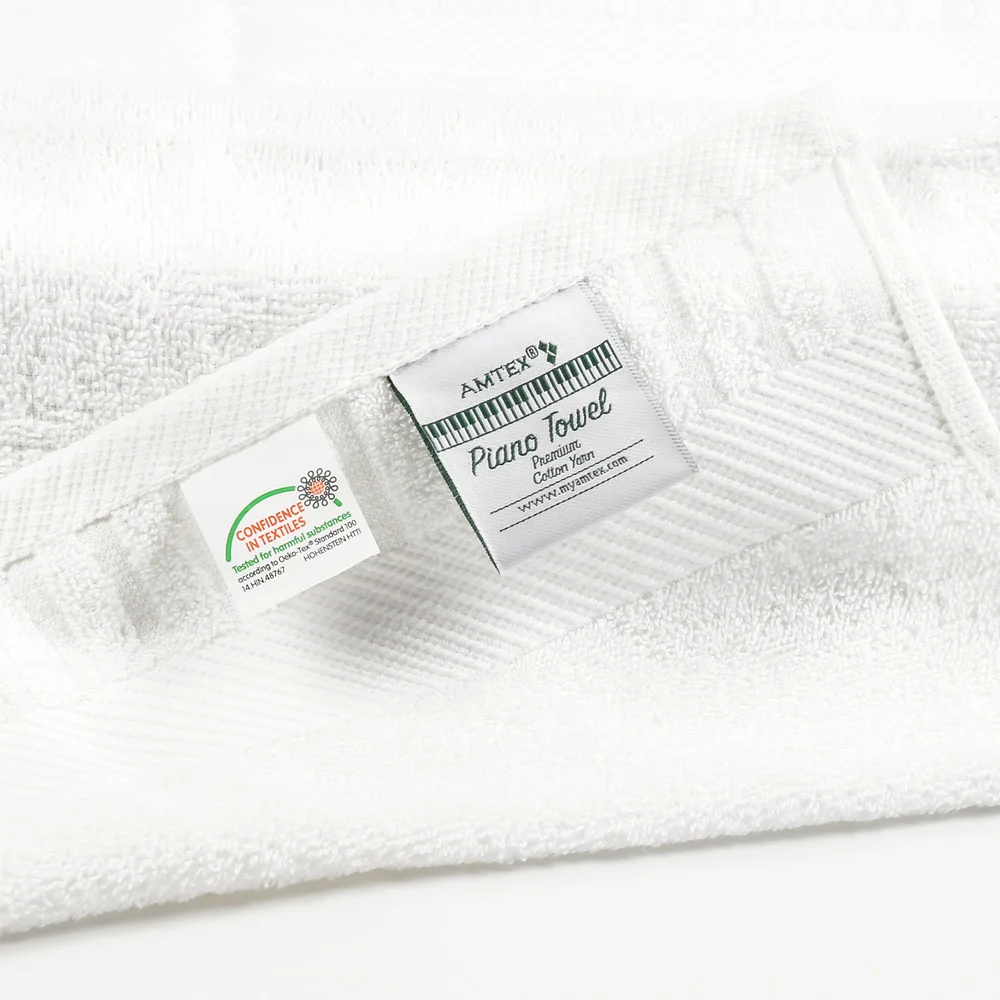 Piano Key Bath Towel, Dobby Border 24" x 50", 10Lbs/Dz thumbnail 5