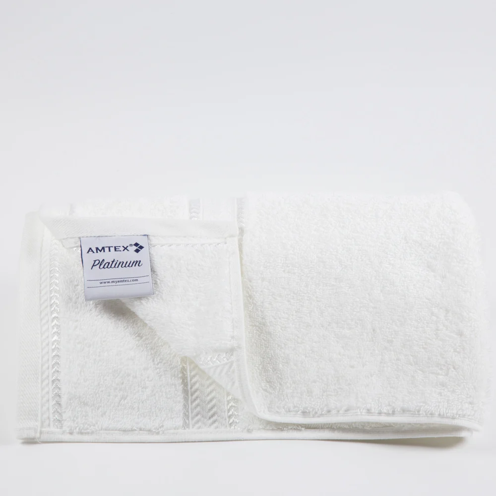 Platinum Pearl Hand Towel, 16" x 30", 4.5 Lbs/Dz White thumbnail 5