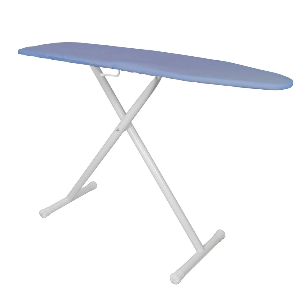 Hospitality 1 Source Premium Full Size T-Leg Ironing Board, 53" X 13",  Blue Cover With White Frame