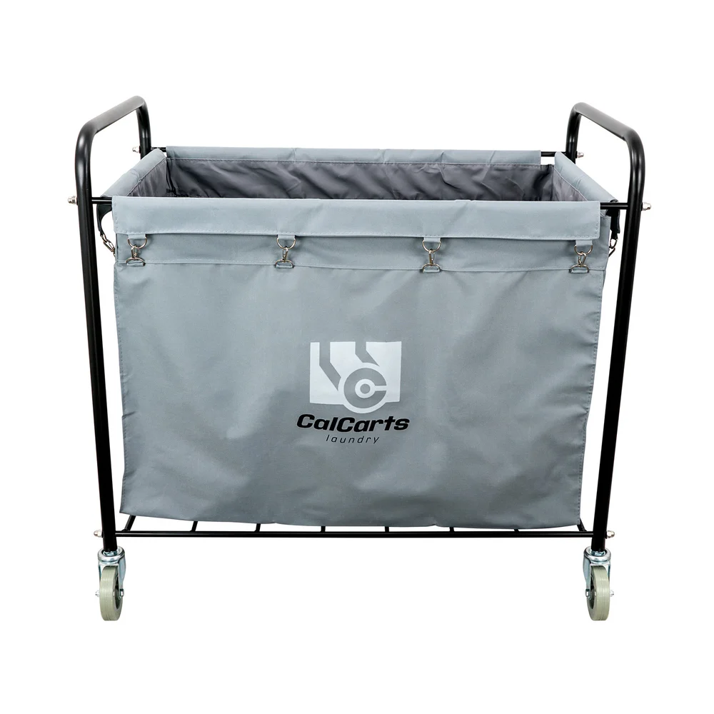CalCarts Laundry Cart with Gray Canvas Bag, 21" W x 37" L x 35.2" H thumbnail 2