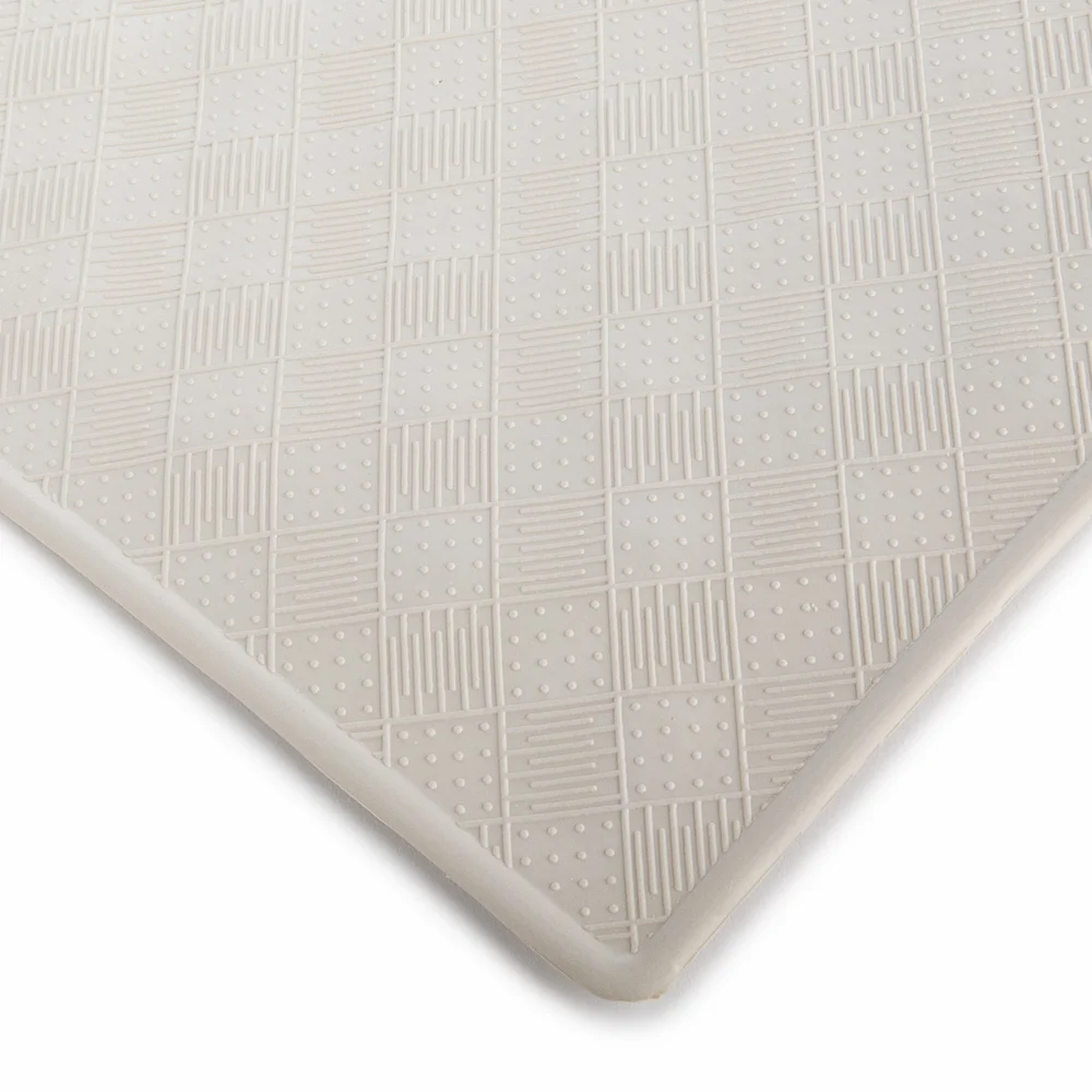 BathSmart Safety Rubber Bath Mat 14"x22", Beige thumbnail 3