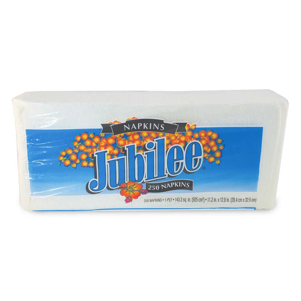 Jubilee 1-Ply Paper Napkins, 250 Napkins/Pack, 18/Case