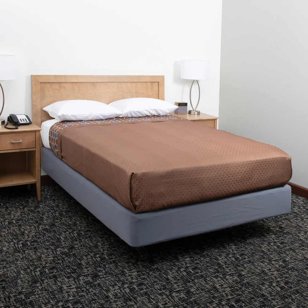 Honeycomb Reversible Coverlet, Queen 90" x 96", Rust thumbnail 4