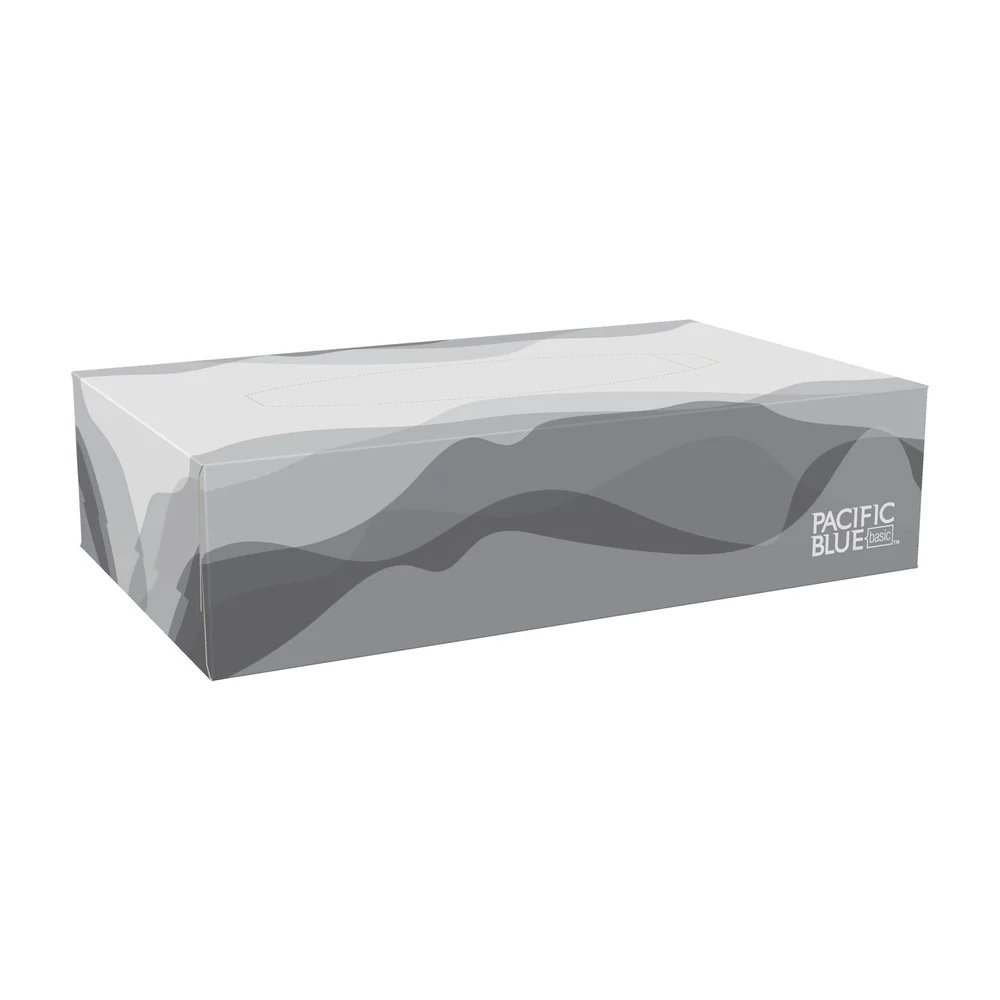 Pacific Blue Basic®  Facial Tissue,White thumbnail 2