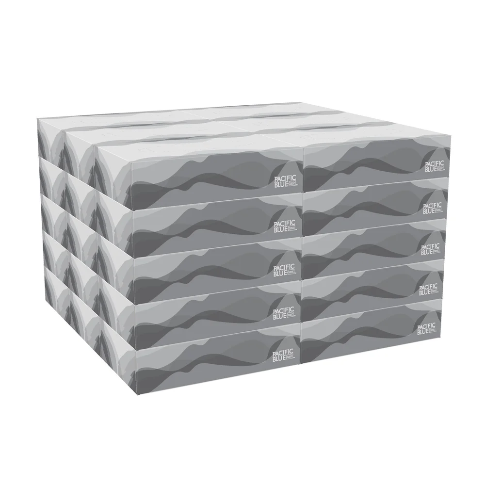 Pacific Blue Basic®  Facial Tissue,White thumbnail 3