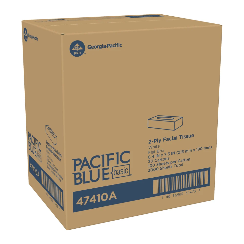 Pacific Blue Basic®  Facial Tissue,White thumbnail 4