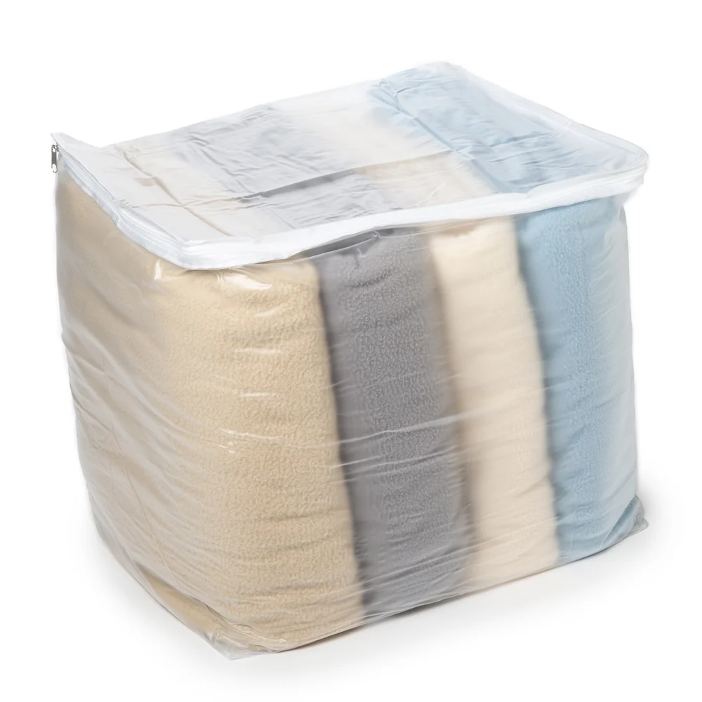 Registry Vinyl Blanket Storage Bag, White Zipper, 17" W x 14.5"D x 18" H