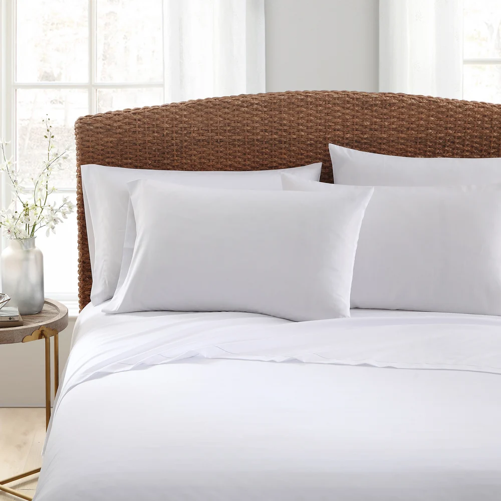 Flourish Pillowcase, King, 42x46, White