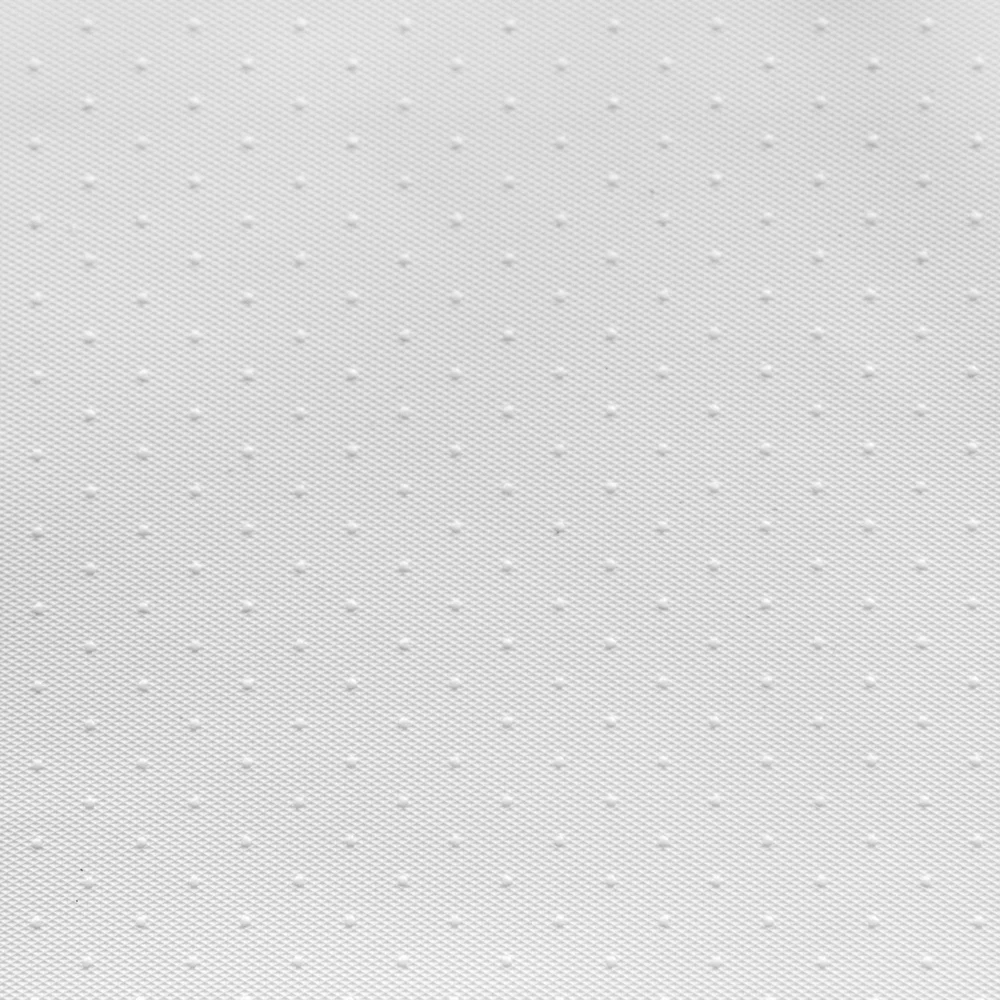 Zenna Hospitality Easy Hang 100% PEVA 8-Gauge Pindot Shower Curtain, 71" x 74", White thumbnail 3