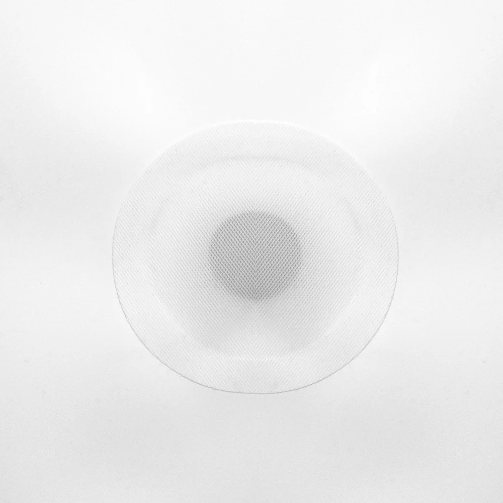 Zenna Hospitality Hooked 100% PEVA 6-Gauge Shower Curtain, 72" x 72", Frosty thumbnail 4