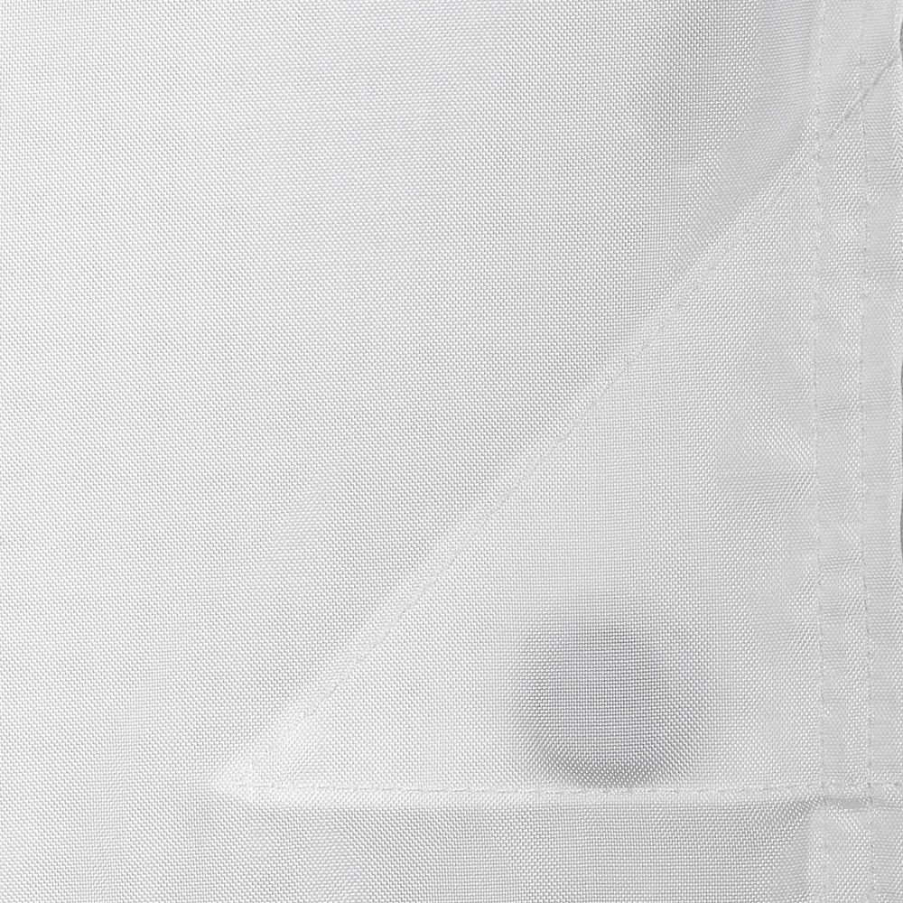 Zenna Hospitality Easy Hang Plain Weave Shower Curtain, Windowed, 71" x 74", White thumbnail 3