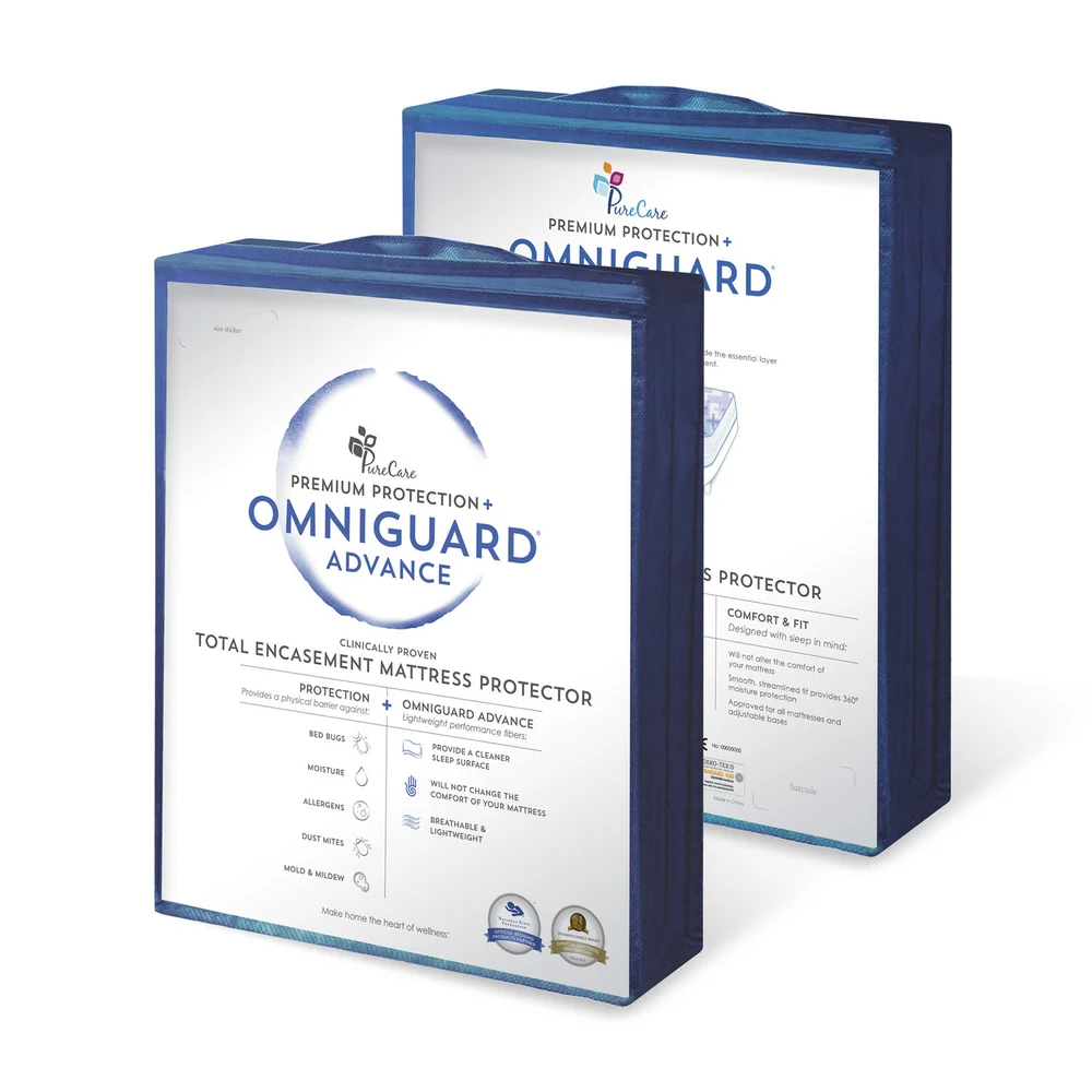 Purecare OmniGuard® 10" Zippered Mattress Protector Encasement, Twin (9-13" depth) thumbnail 2