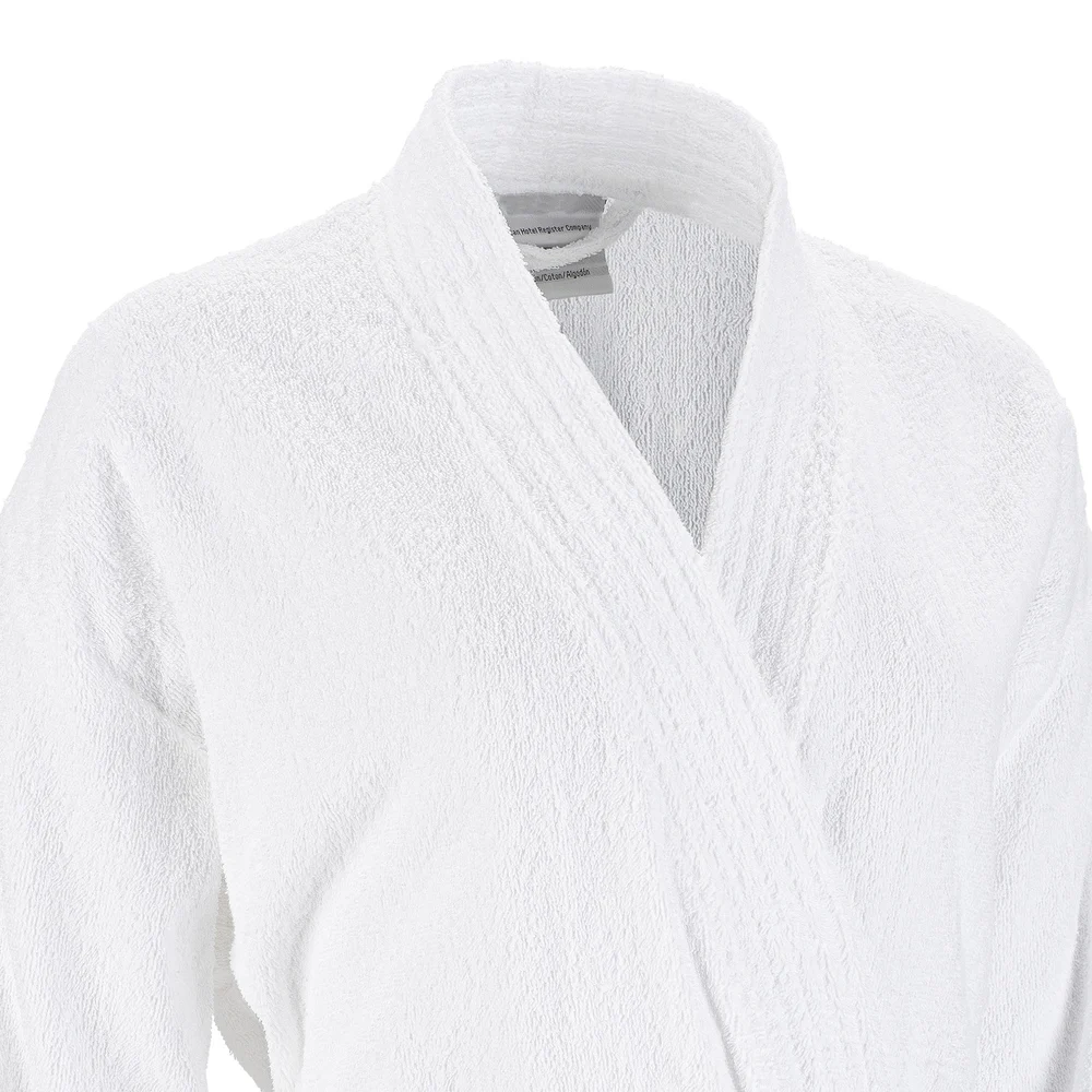 Registry Terry Kimono Robe, 10oz, White thumbnail 4