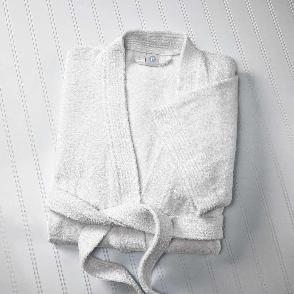 Registry Terry Kimono Robe, 10oz, White thumbnail 5