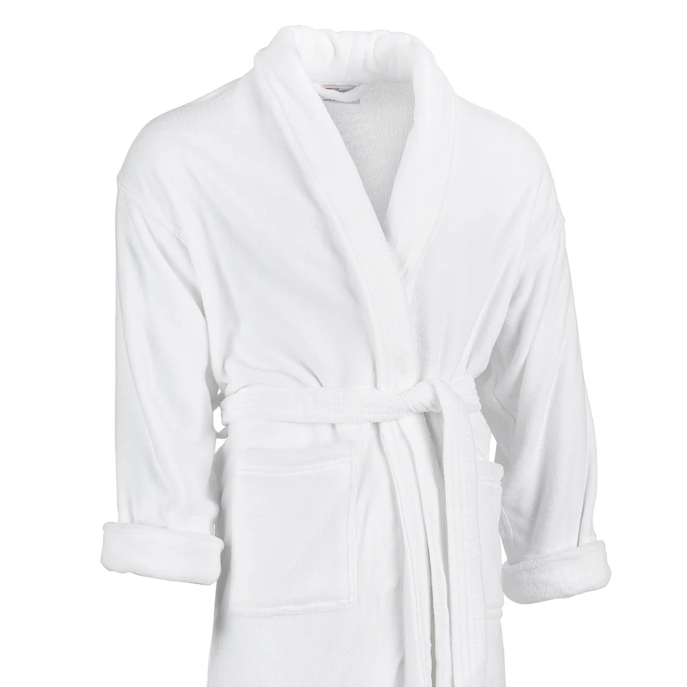 Registry Shawl Collar Robe, Chenille, One Size, White