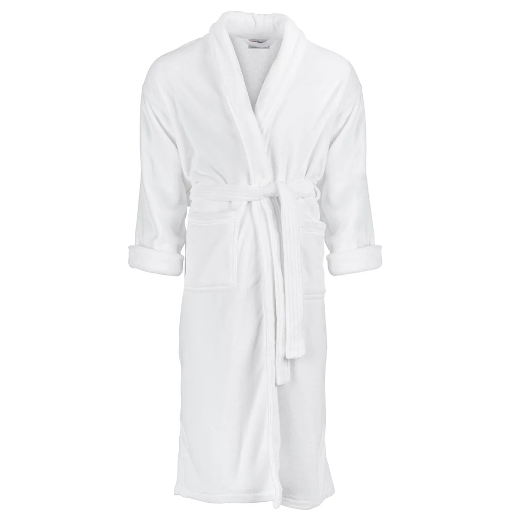 Registry Shawl Collar Robe, Chenille, One Size, White thumbnail 2