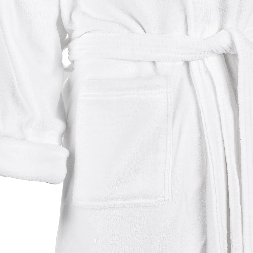 Registry Shawl Collar Robe, Chenille, One Size, White thumbnail 3
