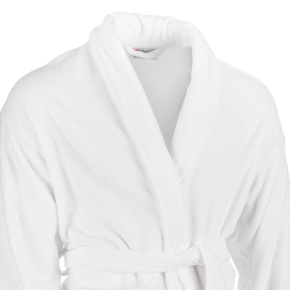 Registry Shawl Collar Robe, Chenille, One Size, White thumbnail 4