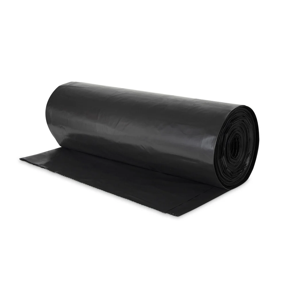 Registry Low Density Can Liner, 55-60 Gal, 38" x 58", 1.5 Mil, Black, 100 Count