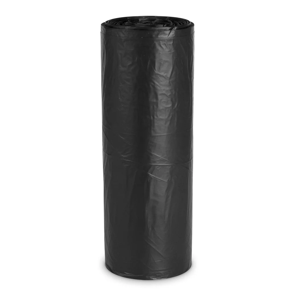Registry High Density Can Liner, 56 Gal, 43" x 48", 22 Mic, Black, 150 Count