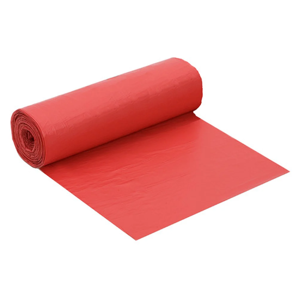 Registry Biohazard Can Liner, 40-45 Gal, 40" x 46", 1.25 Mil, Red 150 Count