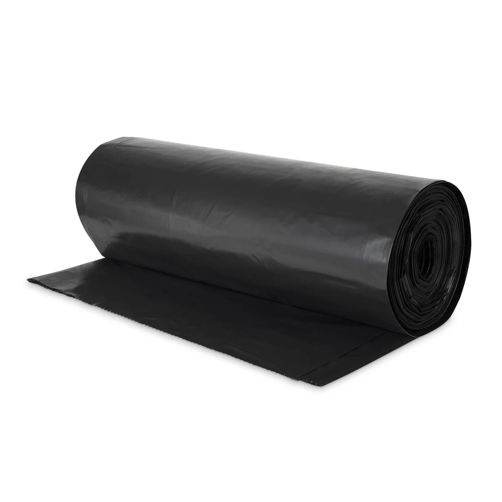 Registry Low Density Can Liner, 40-45 Gal, 40" x 46", 1.5 Mil, Black, 100 Count